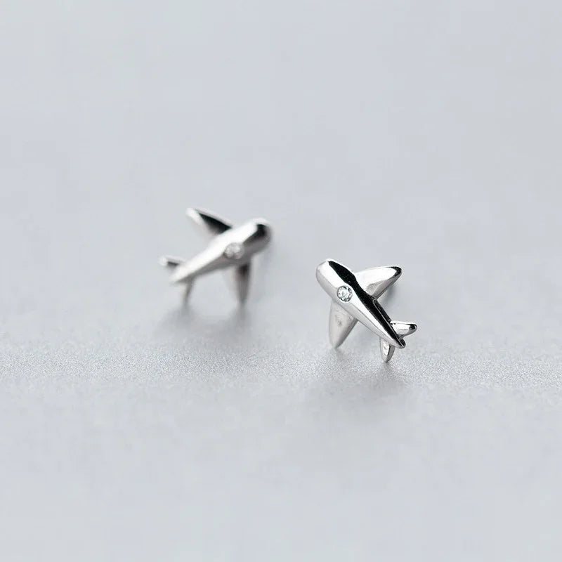 Aircraft Airplane Plane Stud Earrings DS222