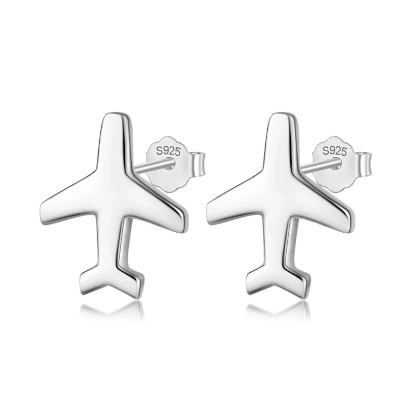 Aircraft Airplane Plane Stud Earrings DS222