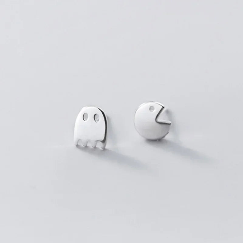 Fashion Asymmetric Little Devil Hallowmas Stud Earrings DA1975