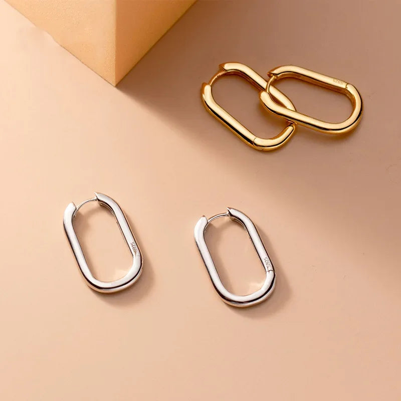 Fashion Sweet INS Ellipse Charm Hoop Earring DA2274