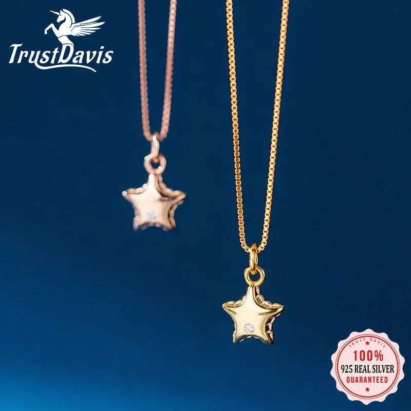 Fashion Sweet Star CZ Pendant DIY Necklace Bracelet Accessories HY972