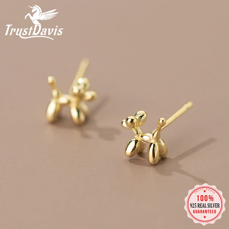 Fashion Animal Balloon Dog Stud Earrings DA2606