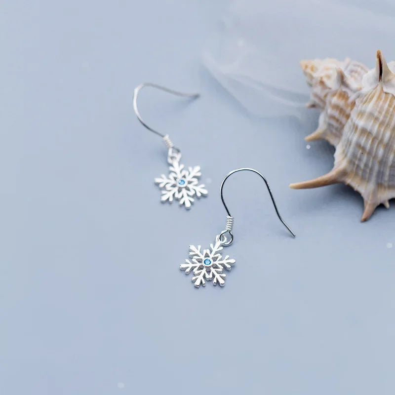 Winter Snowflakes Charm Dangle Earrings DA01-9