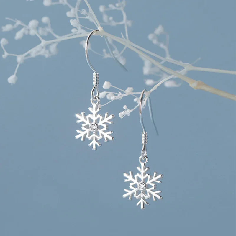 Winter Snowflakes Charm Dangle Earrings DA01-9