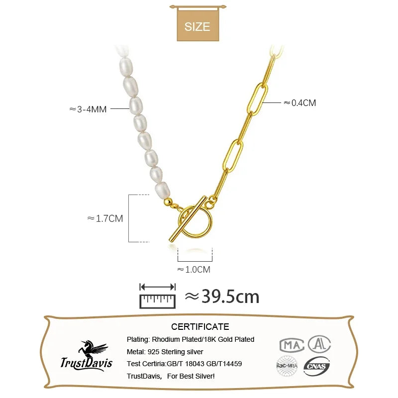 Freshwater Pearl Chian Clavicle Necklace DA2321