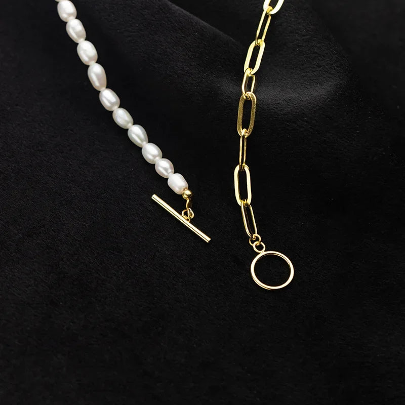 Fashion Freshwater Pearl Chian Clavicle Necklace DA2321