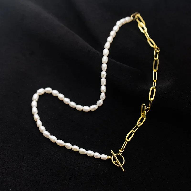 Fashion Freshwater Pearl Chian Clavicle Necklace DA2321