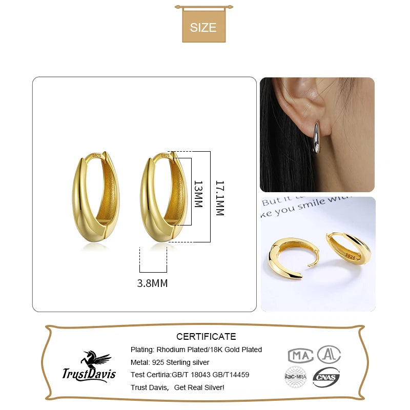 Fashion Water Drop Geometry Charm Hoop Earrings DA2532