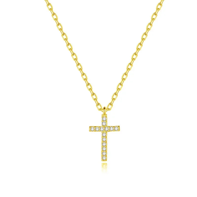 Cross Zircon Pendant Necklace  DA635