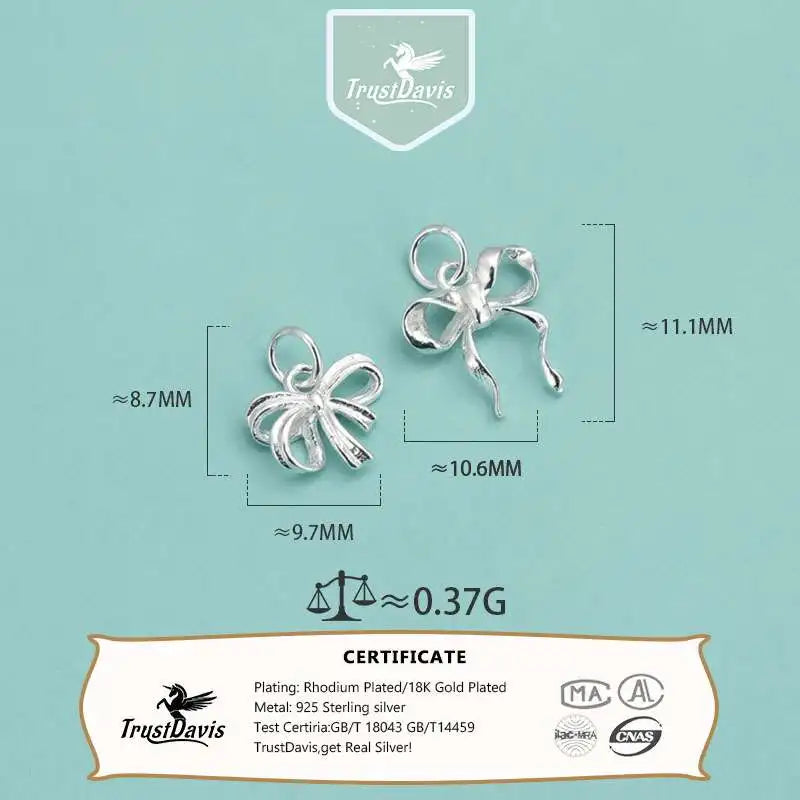 Bowknot Cute Pendant DIY Accessories DZ1634