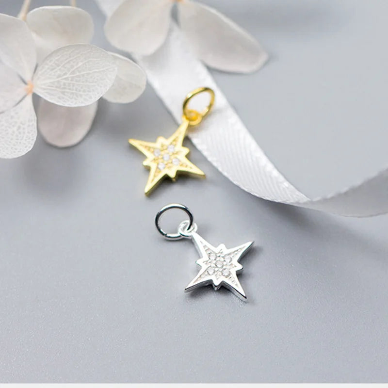 Sweet Star Dazzling CZ Charm Pendant DZ12