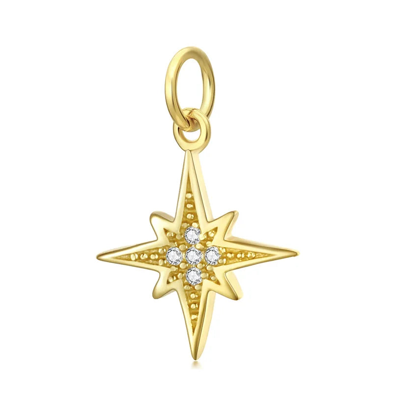 Sweet Star Dazzling CZ Charm Pendant DZ12