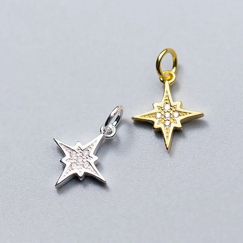 Sweet Star Dazzling CZ Charm Pendant DZ12