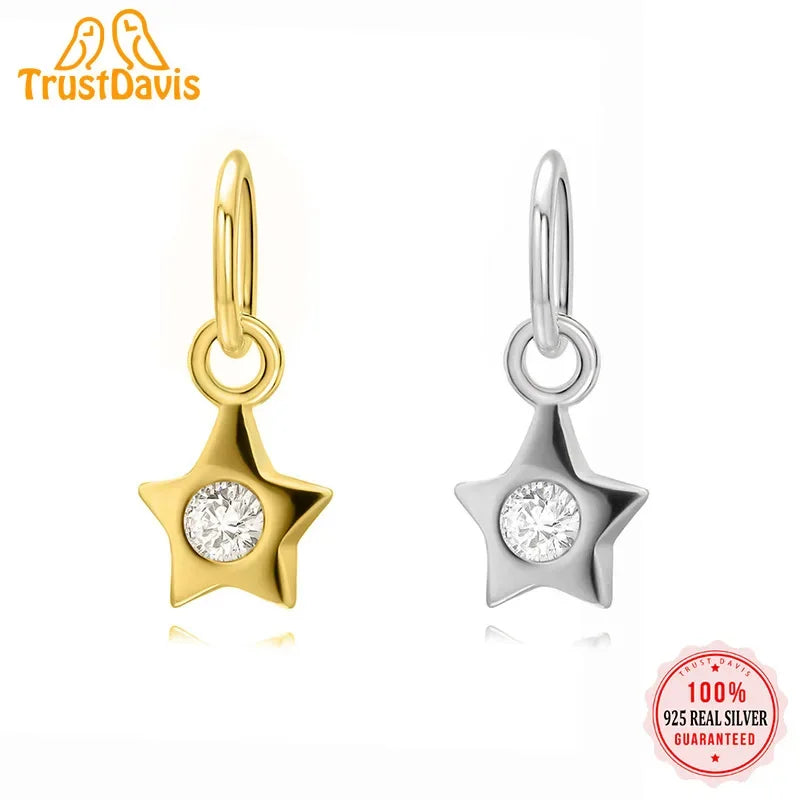 Star Shiny Charm Pendant DIY Accessories DZ58