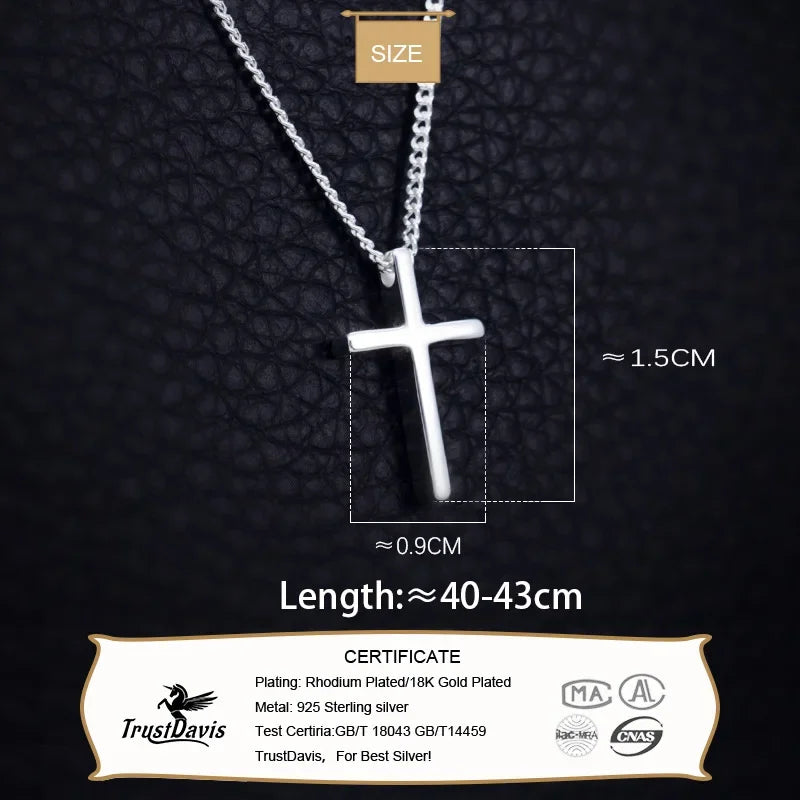 Cross Pendant Short 40cm Necklac DS219