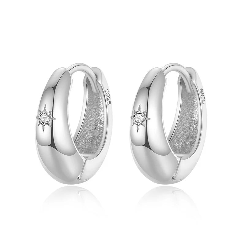 Fashion Water Drop CZ Hoop Earrings DG0041