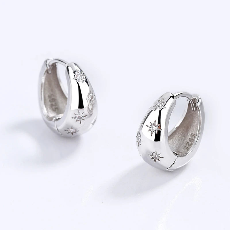 Fashion Water Drop CZ Hoop Earrings DG0041