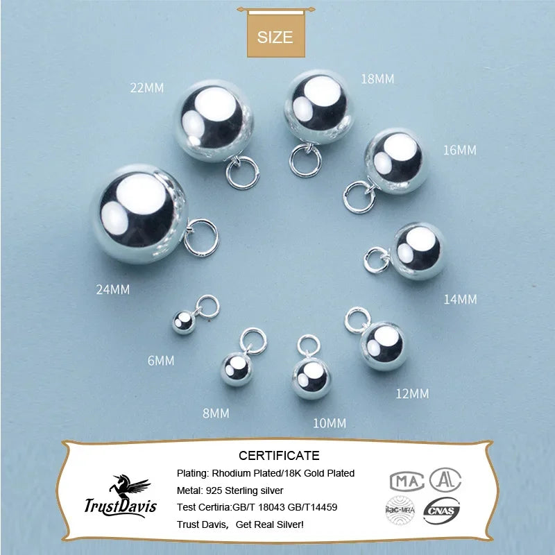 Ball Beads Pendant Handmade DIY Accessories Jewelry HY952