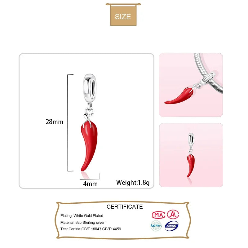 Fashion Red Pepper Bracelet Necklace HY706