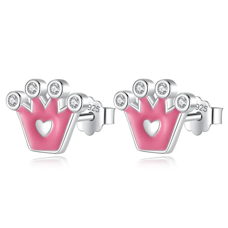 Glaze Roller Skates Fine Stud Earrings DK037