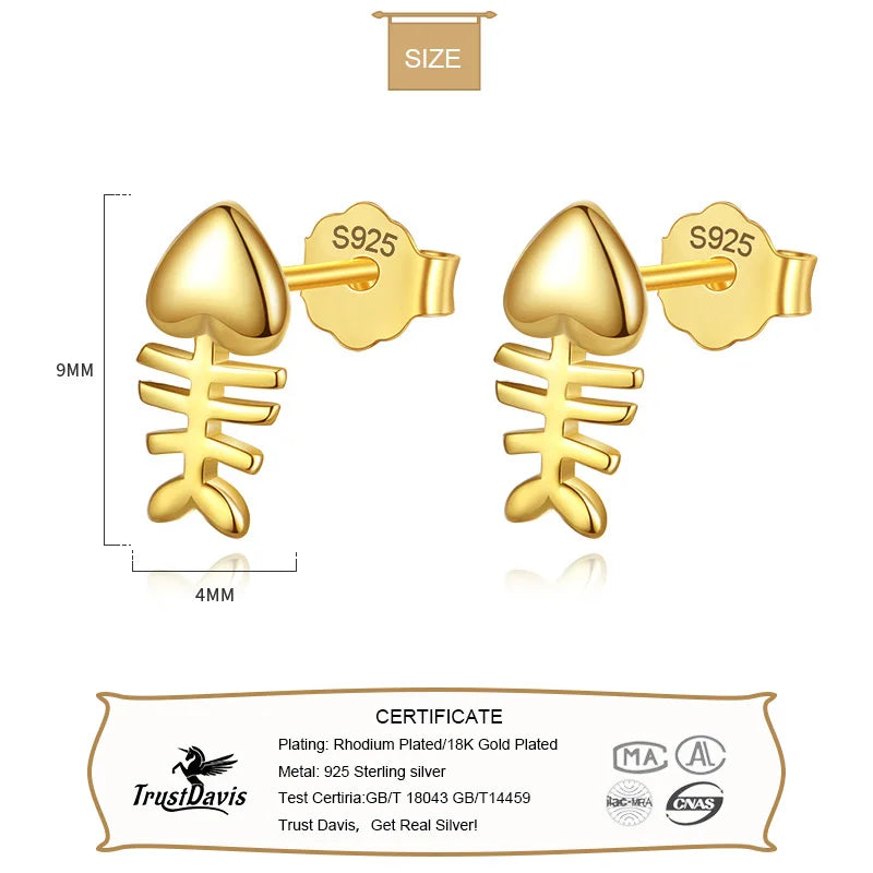 Cute Mini Fish Stud Earrings DA2990