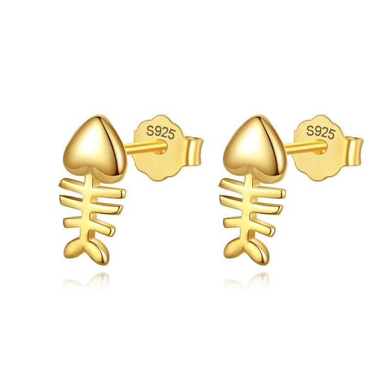 Cute Mini Fish Stud Earrings DA2990