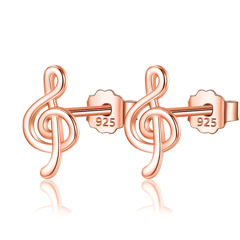 Fashion Cute Tiny Music Notation Stud Earring DS111