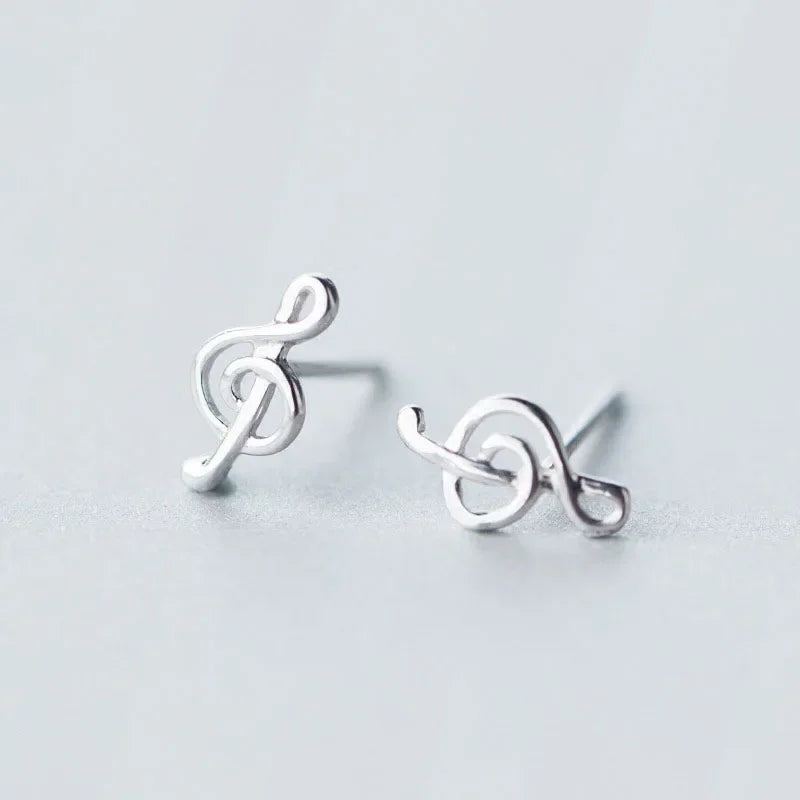 Fashion Cute Tiny Music Notation Stud Earring DS111