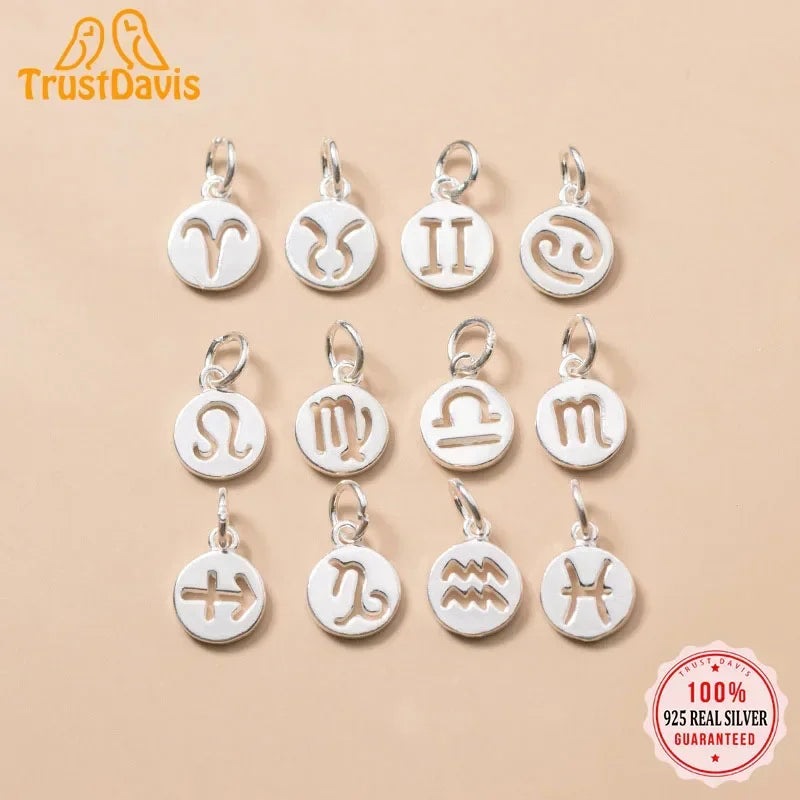 12 constellations Charm Pendant DIY Accessories DZ156