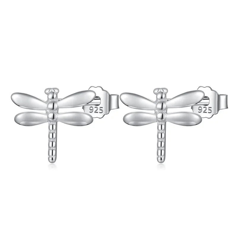 Fashion Cute Tiny Insect Dragonfly Stud Earrings DS181