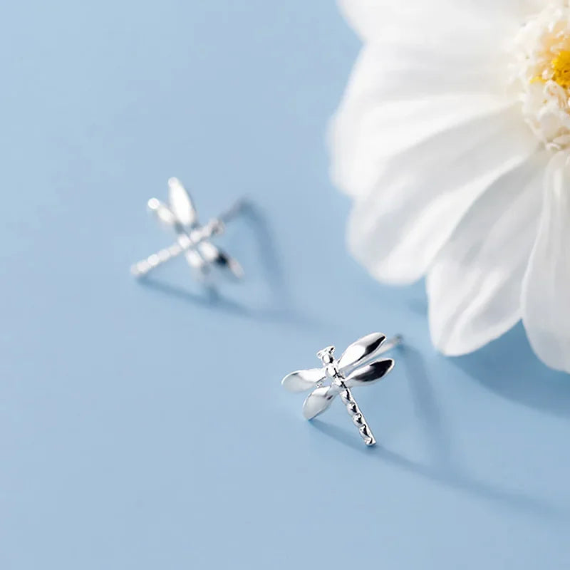 Fashion Cute Tiny Insect Dragonfly Stud Earrings DS181