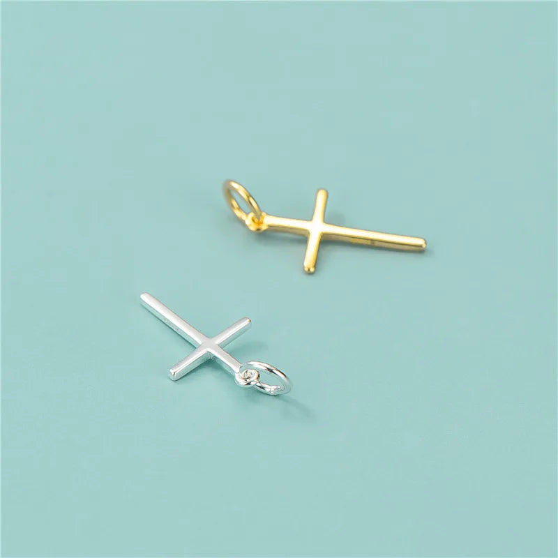 Cross Charm Pendant DIY Accessories Fine Jewelry HY421