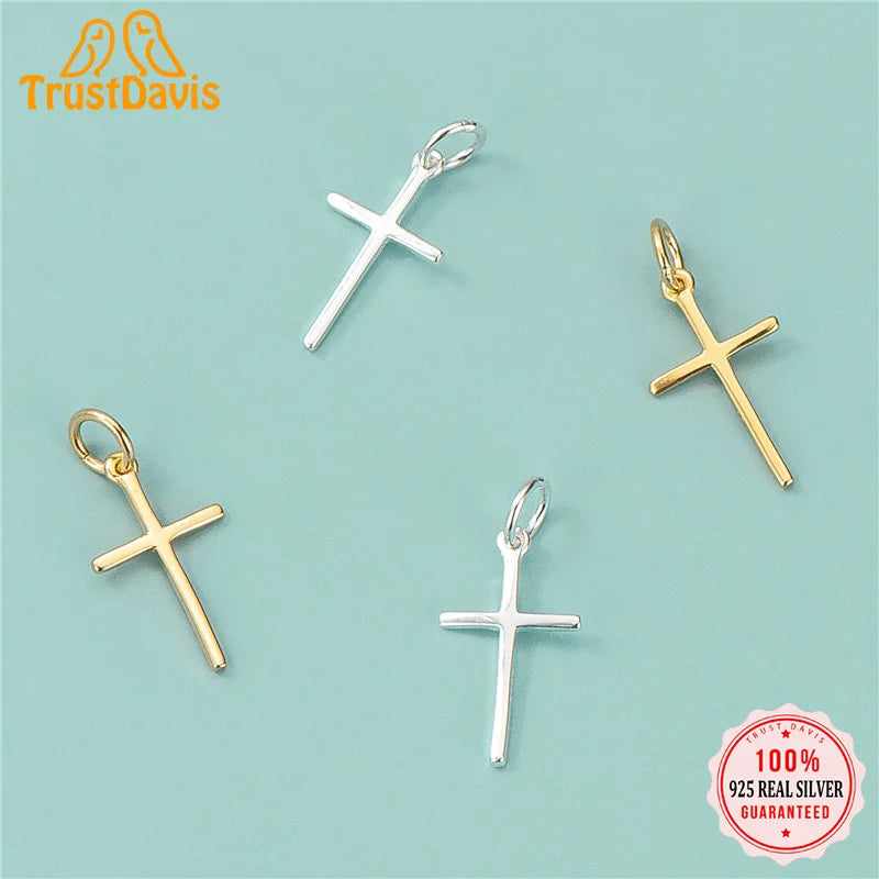 Cross Charm Pendant DIY Accessories Fine Jewelry HY421