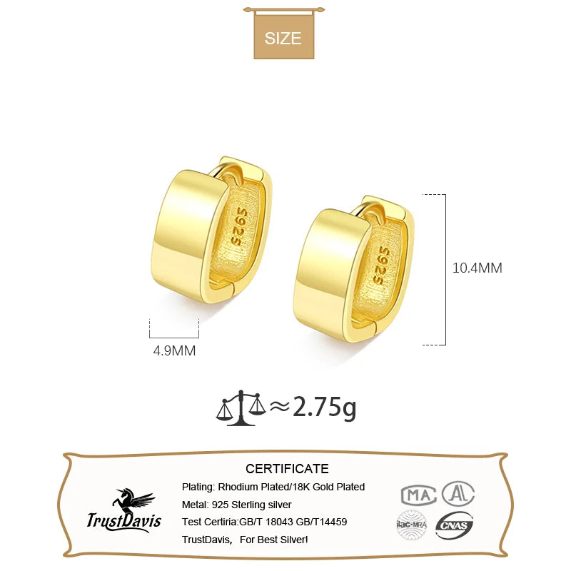 Fashion Gold/Silver Square Hoop Earring DS3511