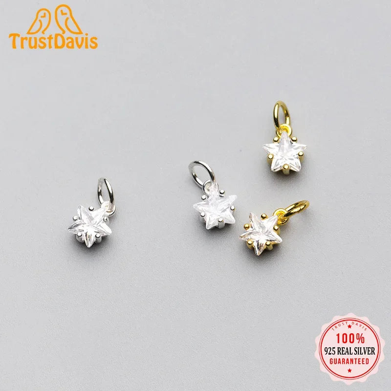 Star Shiny Charm Pendant DIY Accessories HY248