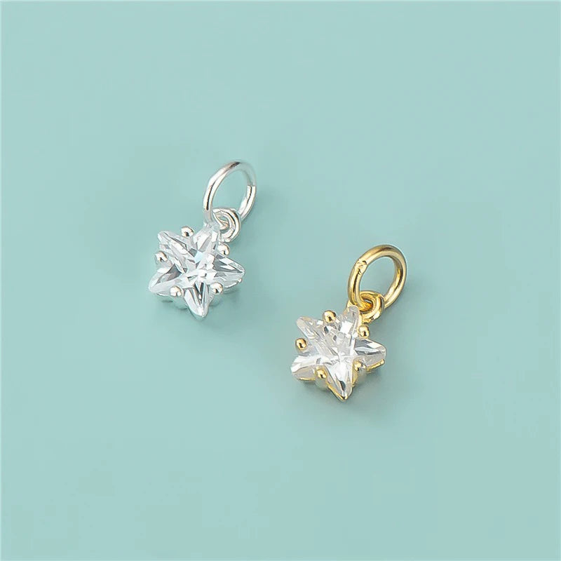 Fashion Mini Star Shiny CZ Charm Pendant  HY248