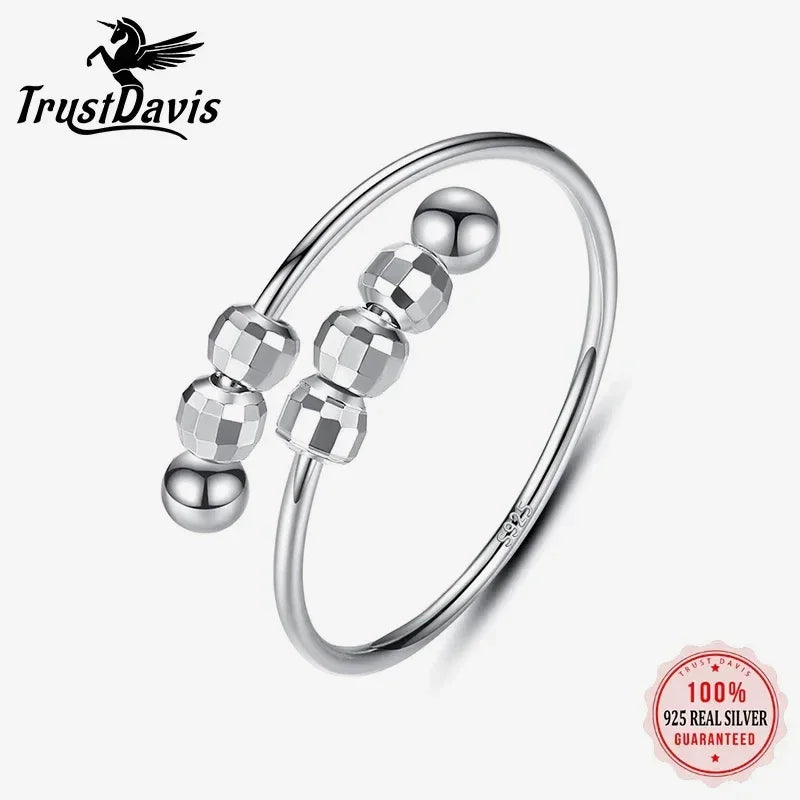 Fashion Minimalist Ball Opening Rings DA1293