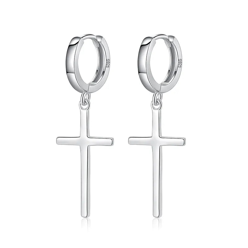 Fashion Personality Cross Hoop Earring H070