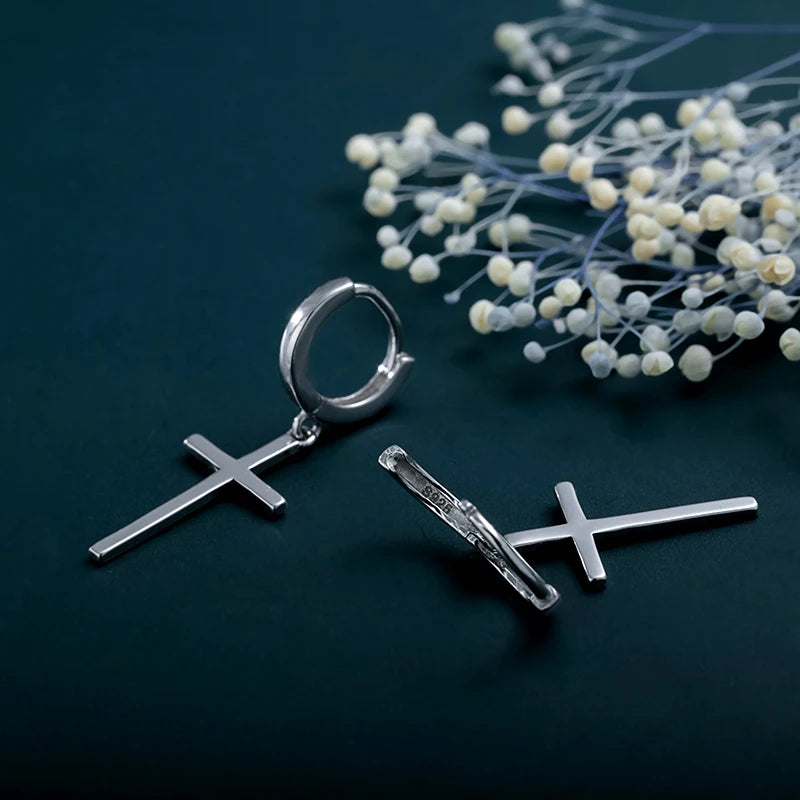 Fashion Personality Cross Hoop Earring H070