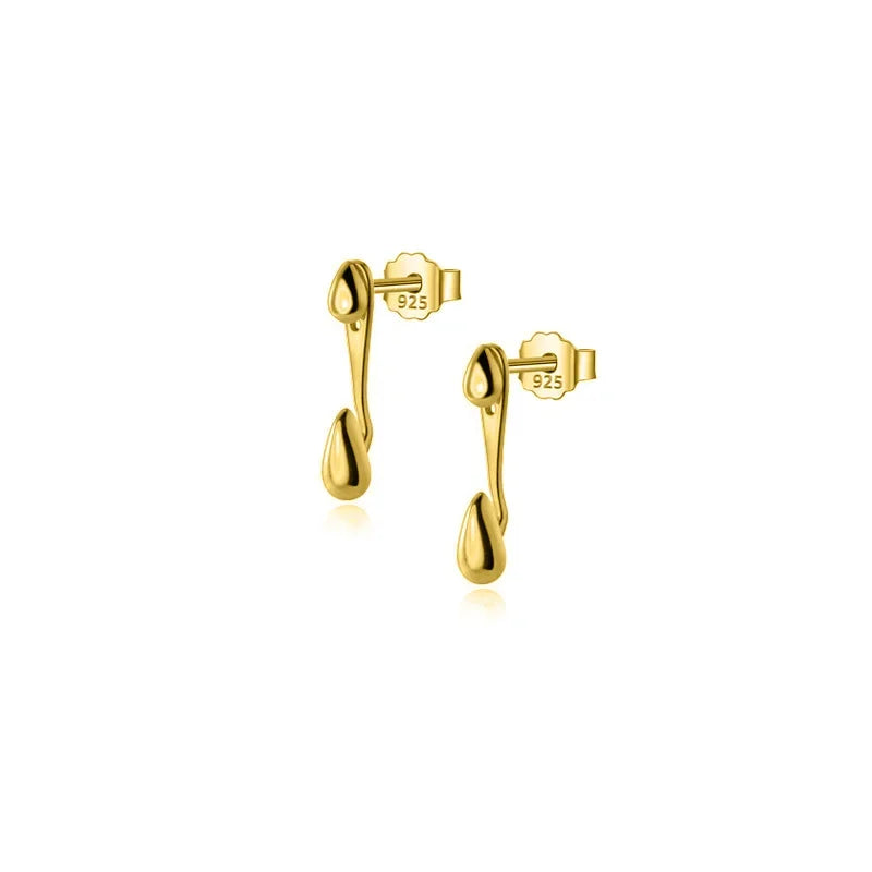 Fashion Sweet Asymmetric Mark CZ Stud Earrings DB025