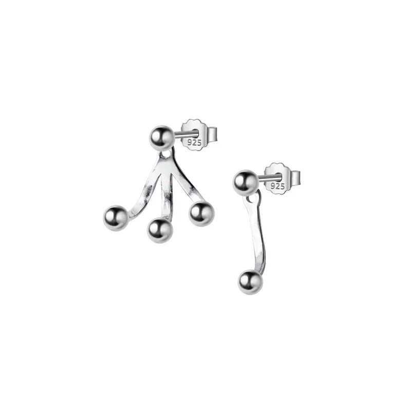 Fashion Sweet Asymmetric Mark CZ Stud Earrings DB025