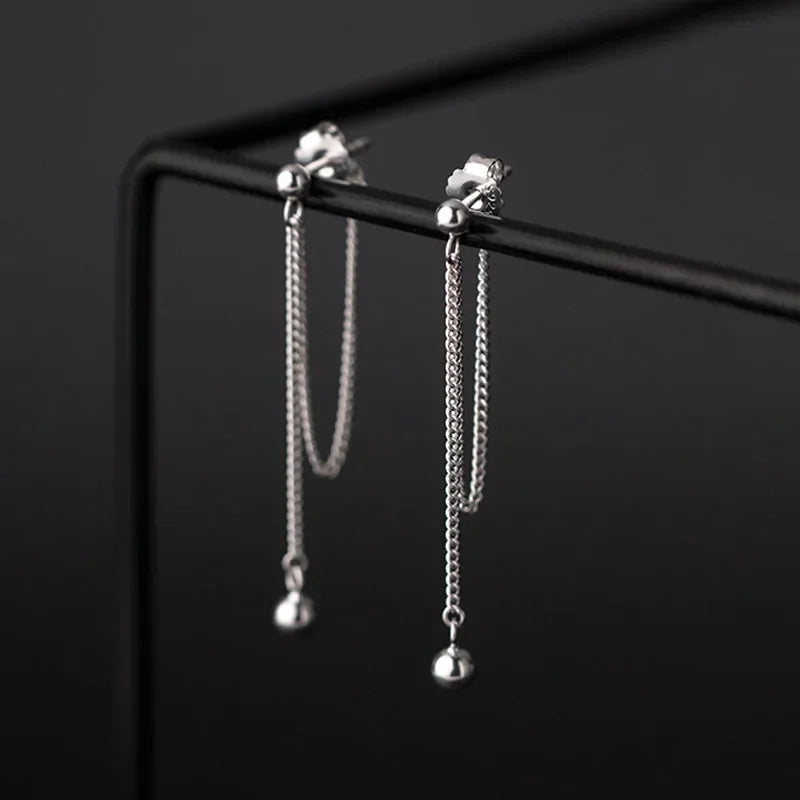 Fashion Sweet Bead Chain Charm Stud Earring DB304