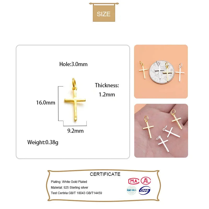 Fashion Sweet Cross Charm Pendant HY039