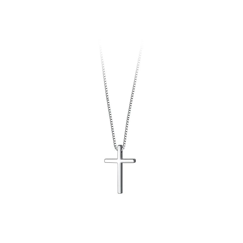 Fashion Sweet Cross Pendant Box Chain Necklace DA2710