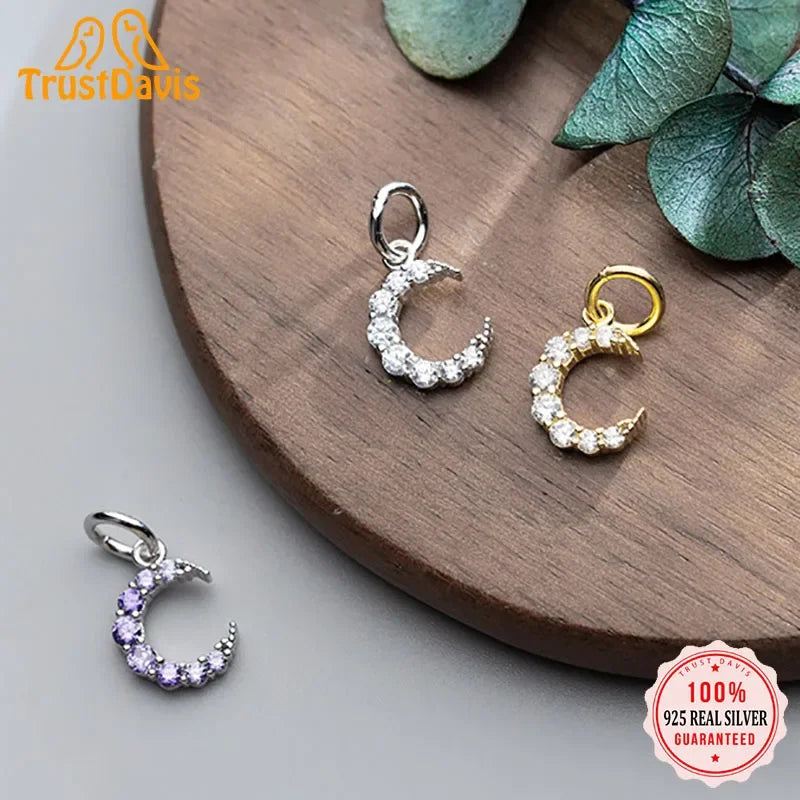 Moon Charm Pendant Handmade DIY Accessories HY113