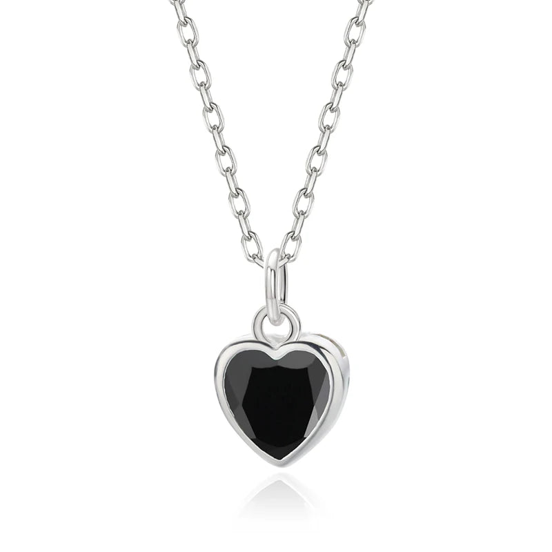 Fashion Sweet Romantic Heart Shiny CZ Clavicle Necklace DA2596