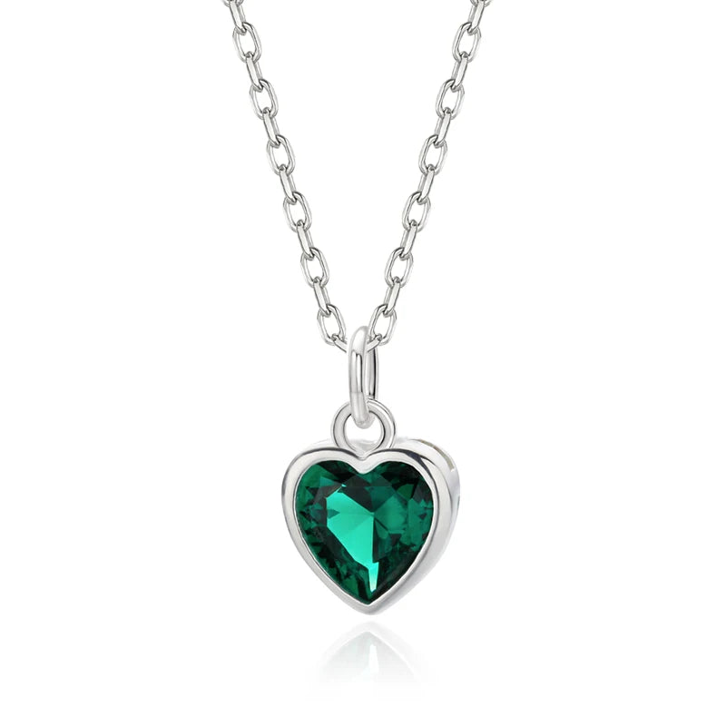 Fashion Sweet Romantic Heart Shiny CZ Clavicle Necklace DA2596