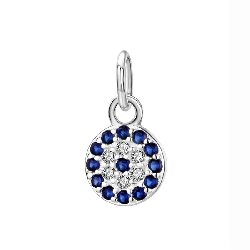 Fashion Sweet geometric Round CZ Eye Charm Pendant DZ14