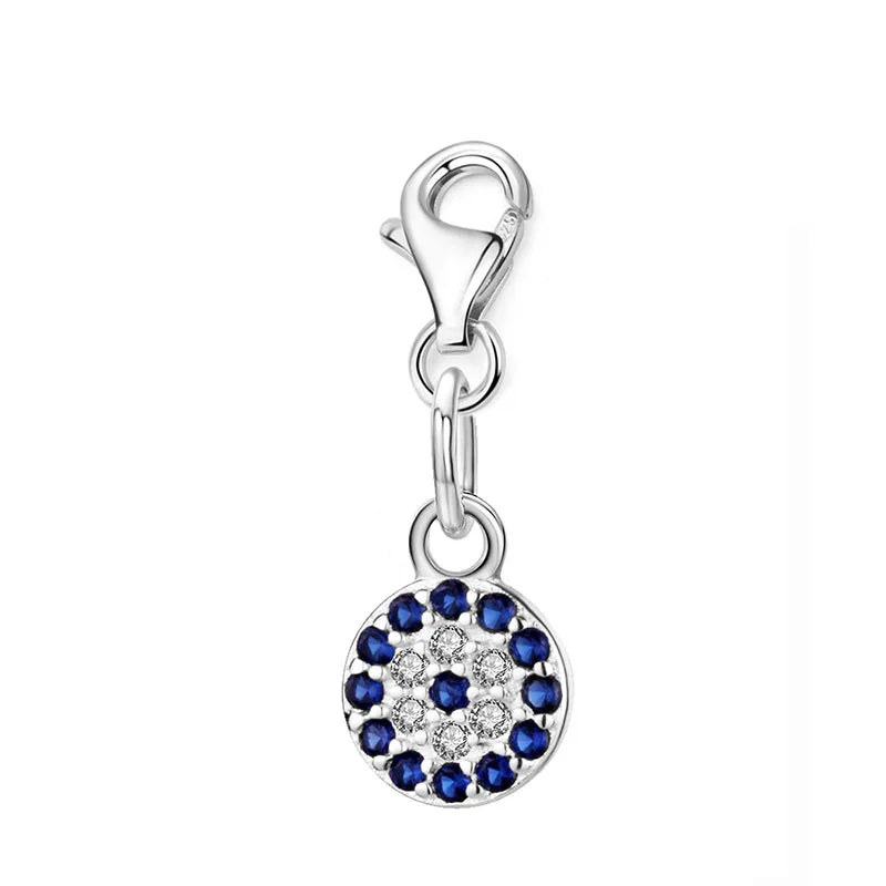 Fashion Sweet geometric Round CZ Eye Charm Pendant DZ14