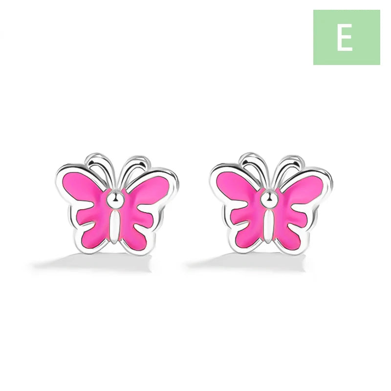 Glaze Cake Panda Dragonfly Stud Earrings DS4607